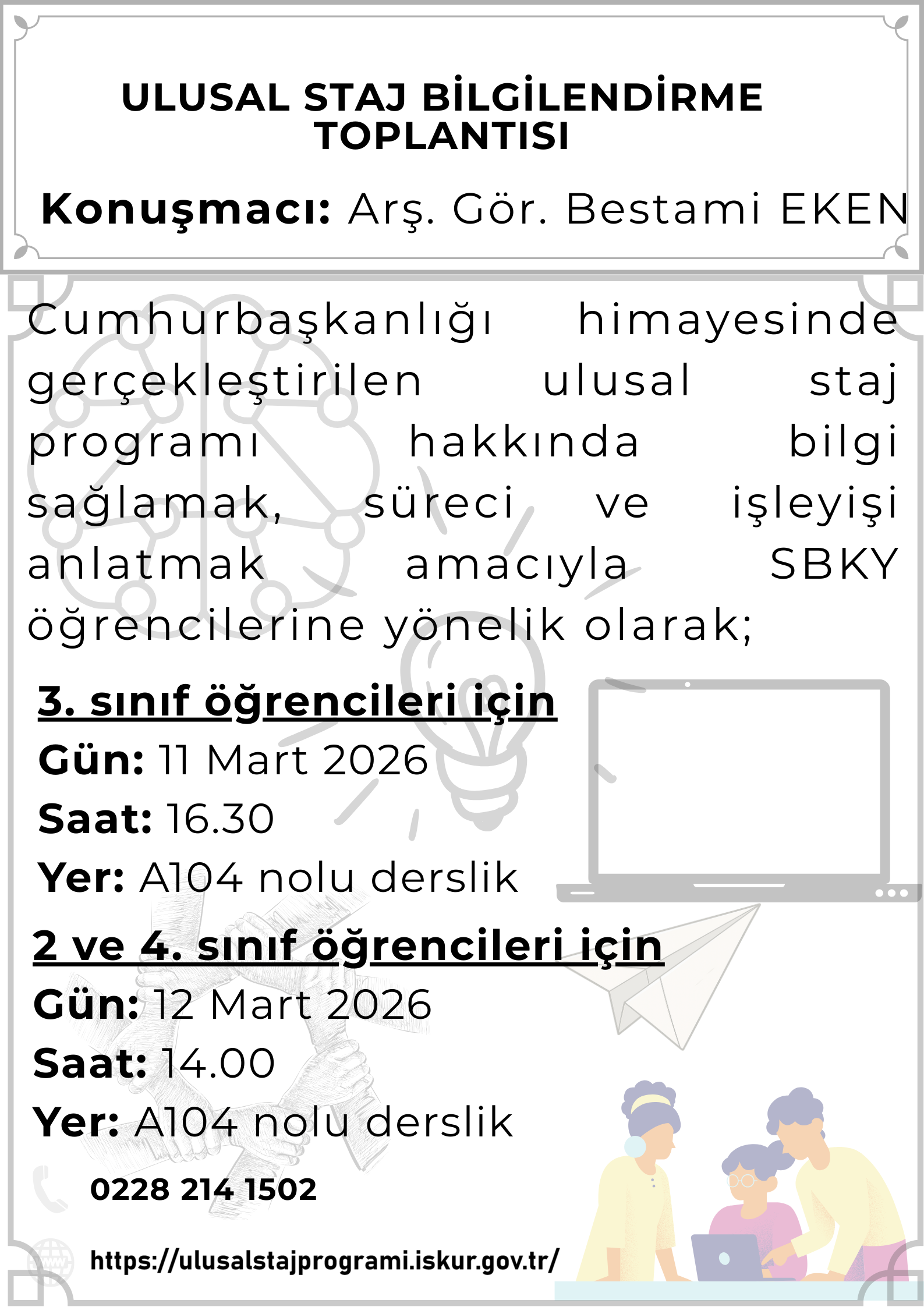 Ulusal Staj Programı Tanıtım Toplantısı